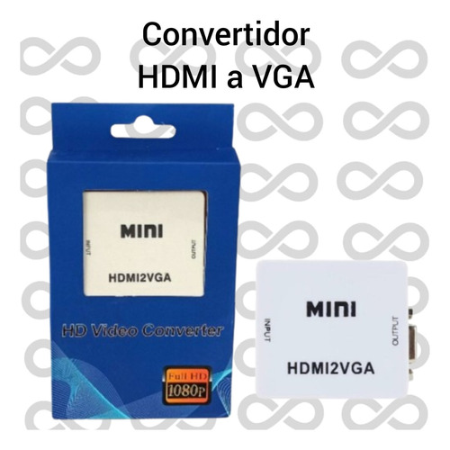 Convertidor Hdmi A Vga / Convertidores De Audio Video 