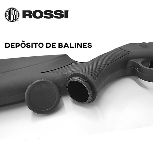 Imagen 5 de 10 de Rifle Aire Comprimido Rossi Polimero 5.5 Mm Balines Blancos