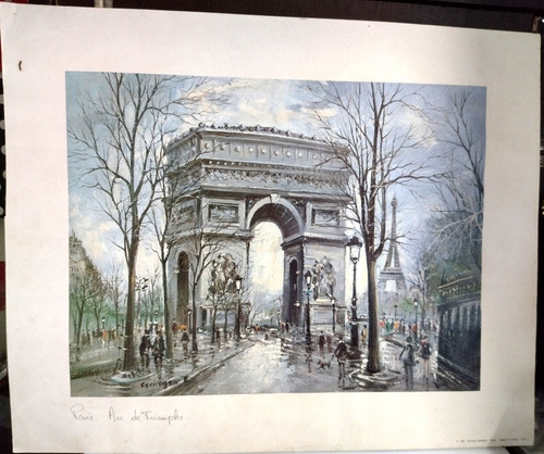 Imagem 1 de 1 de Tela Georges Braque , Arco Do Triunfo, Usado