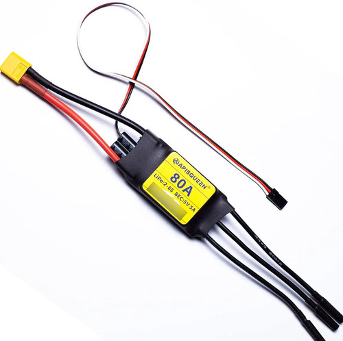 Apisqueen 80a Esc 2-6s Driver De Velocidad Eléctrico Sin Esc