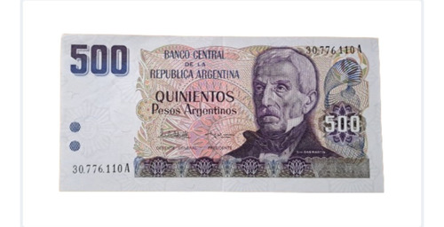 Bottero N 2626. Billete 500 Pesos Argentinos. Excelente !!!