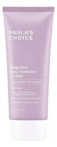 Paula Choice Weightless Body Treatment 2% Bha 210 Ml Tipo De Piel Mixta, Seca, Grasa, Normal