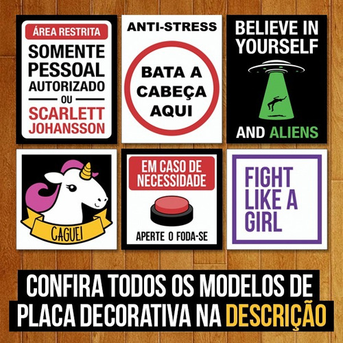 Placa Quadro Decorativo - Atenção Não Toque Na Coleção Tocar