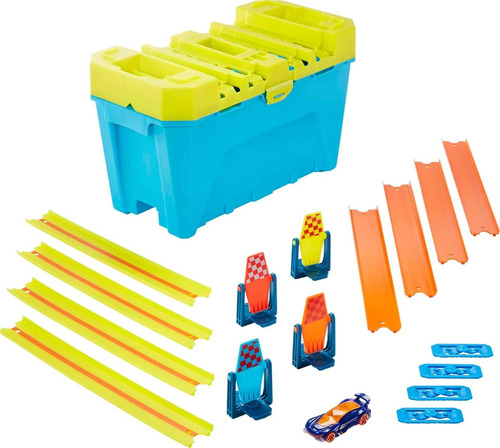 Caja Rapida Hot Wheels Track Builder Gravity Con Gas De L...