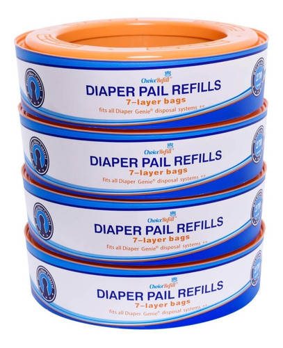 Choicerefill Compatible Con Diaper Genie Pails 4pack 1080 Co