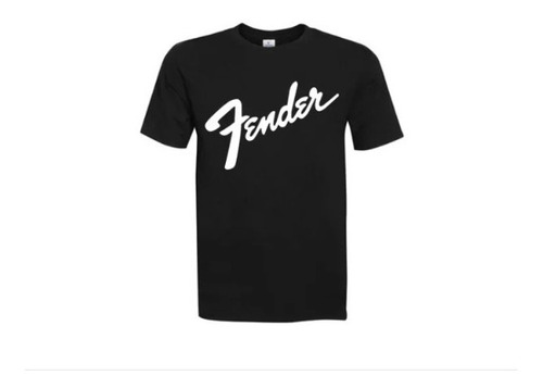 Polera Polo En B&n Fender 100% Algodón