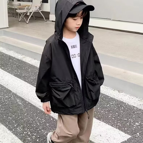 Chaqueta Casual Con Capucha Para Niños, Ropa De Abrigo Para