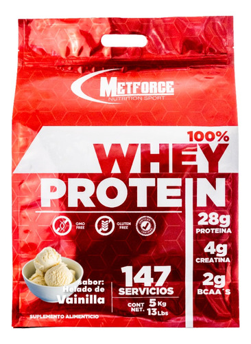 100% Whey Protein Marca Metforce De 5 Kg