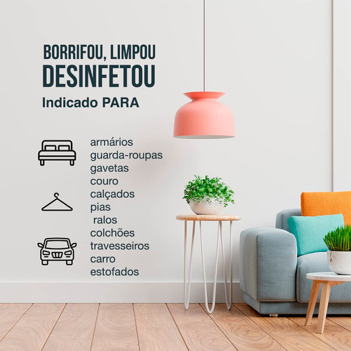 Kit 2 Desodorizador Ambientes Sanol A7 Combate O Mofo 330ml