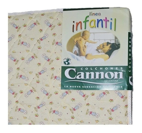 Colchon Cuna Infantil Cannon 120x60 X 10