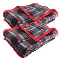 Comprar Kit 2 Cobertores Casal Formoso Xadrez 180 X 220 Cm Resfibra