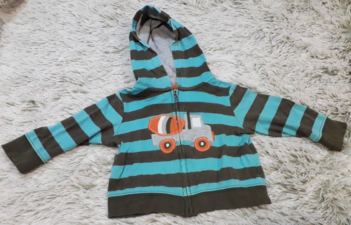 Campera Algodon Con Capucha Carter's Bebé 12 Meses