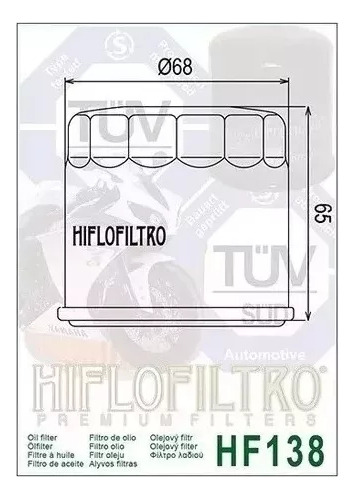 Filtro Óleo Honda Crf Africa Twin 1100 / 1000 Todos Anos