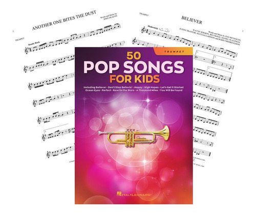 Partitura Trompeta 50 Pop Songs For Kids 2021 Digital 