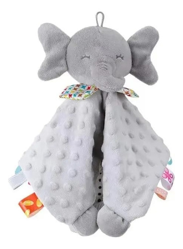 Eléfante De Peluche Tipo Mantita Sensorial Para Bebé