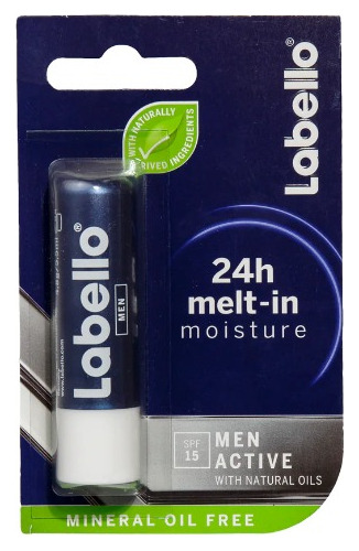 Labello, Active Care For Men Lip Balm, Balsamo Labial Hombre