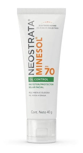 Protetor solar fps70 minesol oil control 40g neostrata sem cor