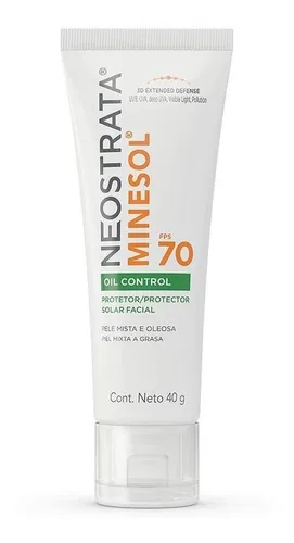 Protetor solar fps70 minesol oil control 40g neostrata sem cor