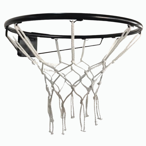 Imagen 1 de 9 de Aro De Basquet Con Red Numero 7 Basket Tornillos 45cm Metal