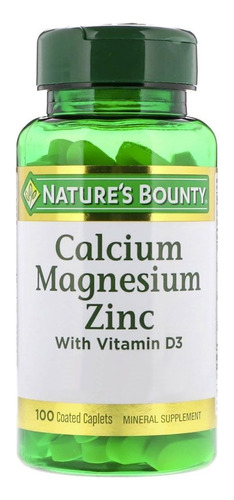 Natures Bounty Calcium Magnesium Zinc Antioxidante Huesos