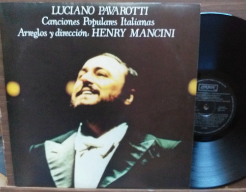 Luciano Pavarotti - Canciones Populares Italianas - Lp 1986