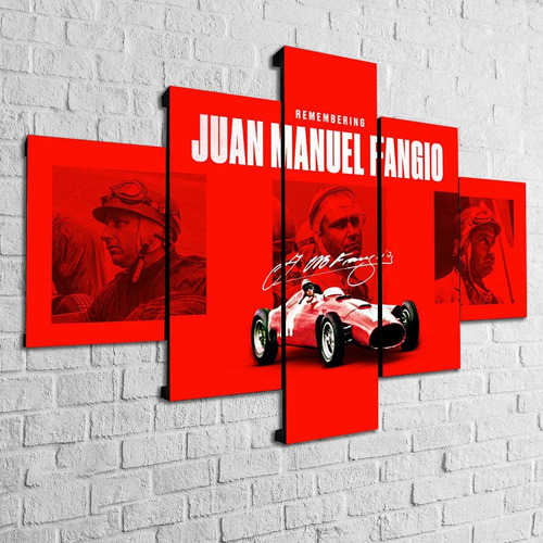 Cuadro Fangio Decorativo Formula 1 Diseno Moderno