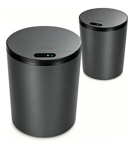 MLB 4682174281 Lixeira Inteligente 16l Sensor Automatico Tampa Touch Casa JM