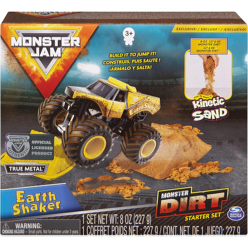 Kit Inicial De Terra Monster Jam Earth Shaker 0,23 Kg