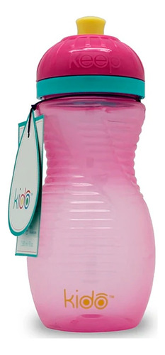 Botella Para Tomar Jugos Agua Niños 380 Ml Fucsia