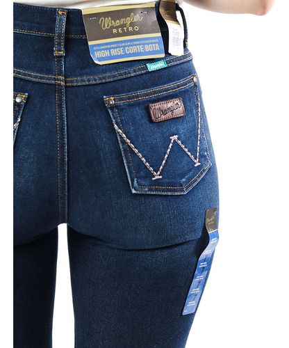 Jeans Wrangler De Dama Hight Rise Estilo Western Corte Vaque