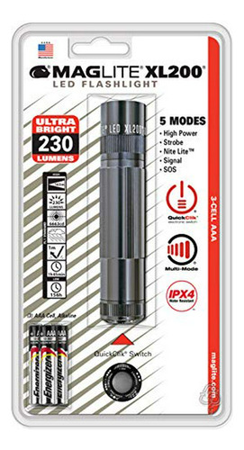 Linterna Maglite Xl200 Led 3-cell Aaa, Gris