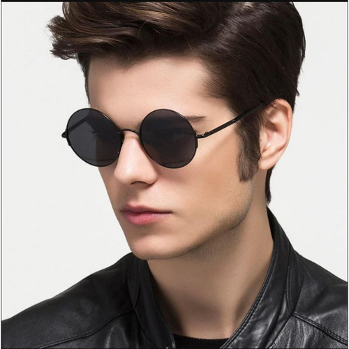 Imagen 3 de 3 de Gafas De Sol Circulares Protección Uv Tipo John Lennon