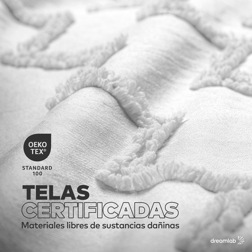 Juego de Funda Para Edredon Duvet con Textura Dreamlab, Tamaño Queen, Color Blanco