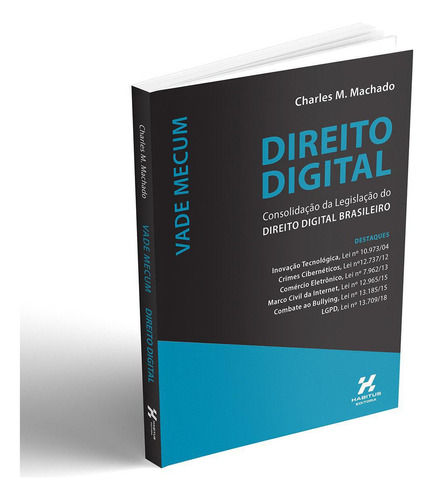 Livro Vade Mecum Direito Digital Consolidação Legislação Direito, De Charles M Machado.