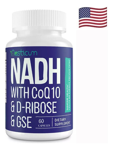 Nadh + Coq10 + D-ribose X 60u Repara Energía Celular