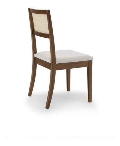 Conjunto Mesa Extensível Oval 6 Cadeiras Madeira Maciça