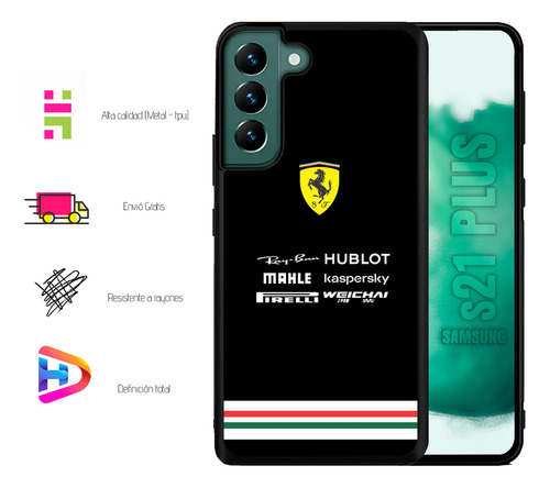Funda Uso Rudo Diseños Para Samusng S21 Plus Más Complemento Ferraari F 1