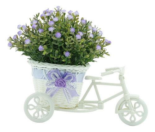 Cesta De Flores Contenedor Triciclo Planta En Maceta