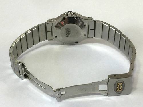 Elegante Cartier Santos Octagon 30mm Aço-ouro 18k Ref.: 2966