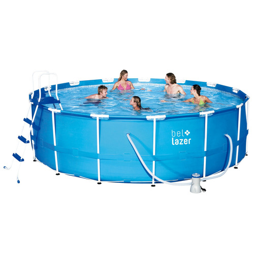 Piscina Armação Redonda 16000l Com Kit 510400 Belfix 127v