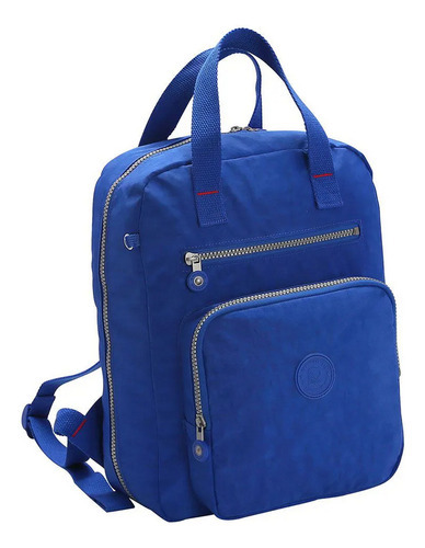 Mochila Pequena Juvenil Teen Escolar Casual Resistente 13 9 Cor Azul