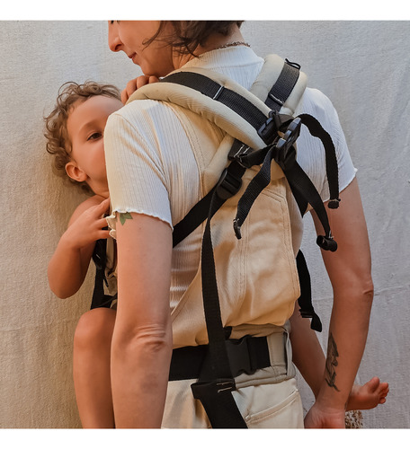 Mochila Evolutiva Canguru Ergonômico Bebê | Colo De Urso Palha