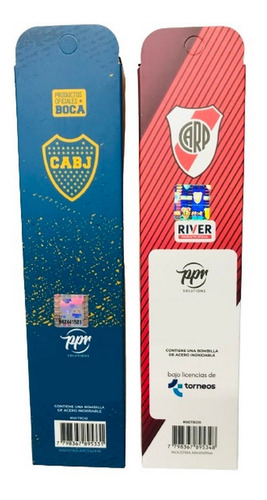 Imagen 3 de 5 de Bombilla Deluxe Futbol Boca O River Oficial Ar1 Bfut Ellobo