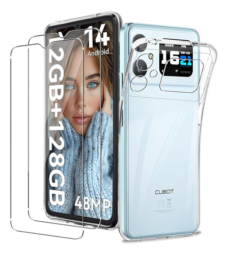 Funda Para Cubot A20 Transparente Carcasa + 2 Mica