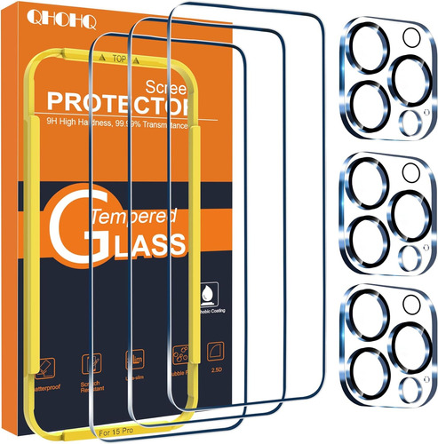 Protector Para Pantalla Qhohq, iPhone 15 Pro 6.1''