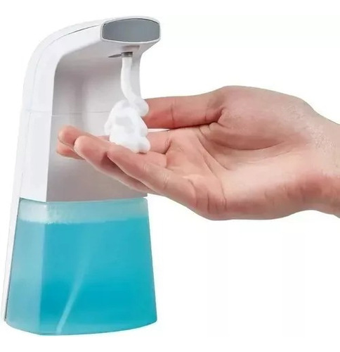 Dispensador De Jabón Líquido Sensor Automático Infrarrojo Color Blanco