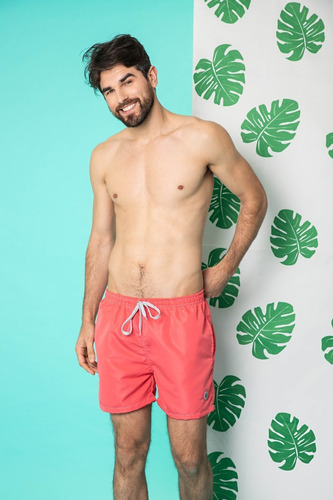 Short De Baño Malla De Hombre Liso Talle Grande C/suspensor