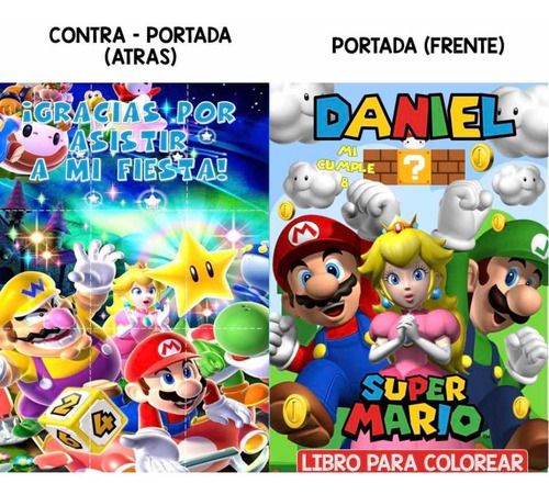 30 Libros Personalizados Para Colorear, No Incluye Crayolas