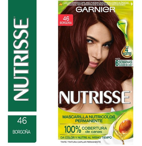 Kit Tintura Garnier  Nutrisse Nutrisse tono 46 borgoña para cabello