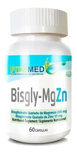 Fitomed Bisgly - Mg-zn Magnesio - Zinc (60 Cápsulas)
